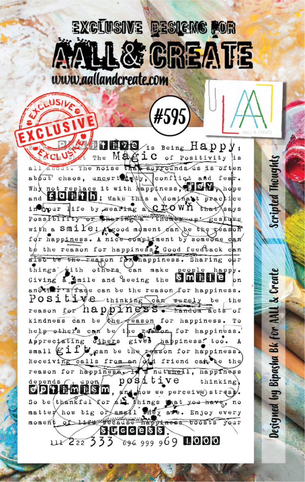 AALL & Create-A7-  #595 Scripted Thoughts by Bipasha Bk