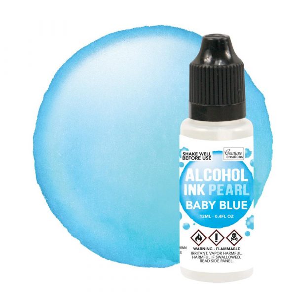 Couture Creations-Alcohol Ink-Pearl-Tranquil/ Baby Blue 12ml