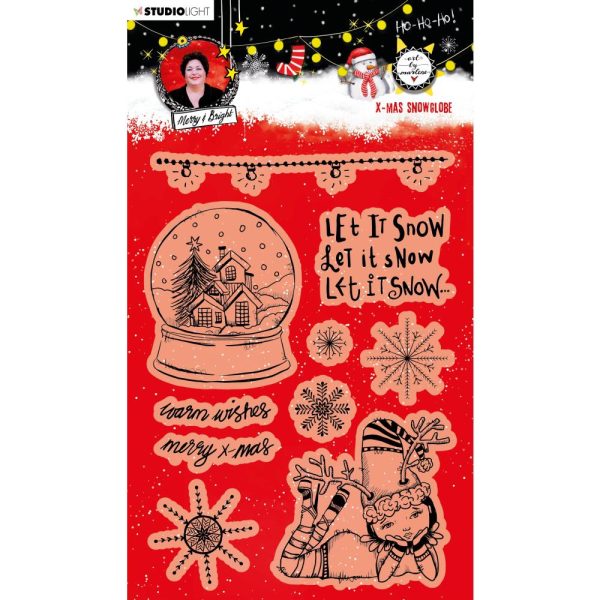 Studio Light -Art By Marlene- Essentials Clear Stamp-Snow Globe