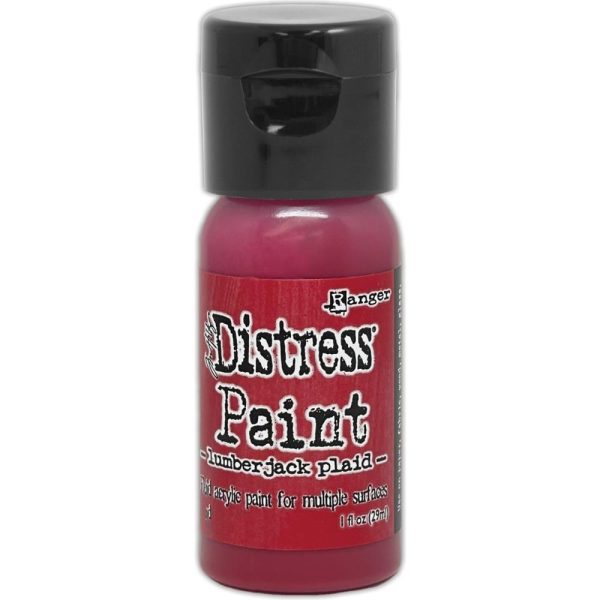 Tim Holtz- Distress Paint- Lumberjack Plaid- Flip Top 1oz