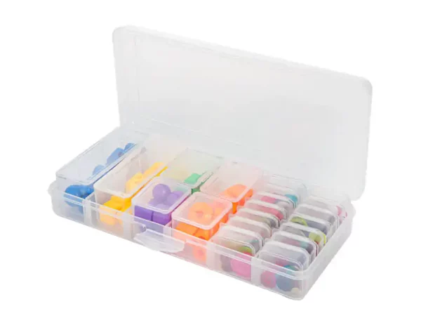 Craftmate- Storage Cases with Hinged Lids (21 Piece)-COMES EMPTY