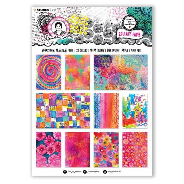 Art By Marlene Signature Collage Paper 8.25"X11.5" 20/Pkg